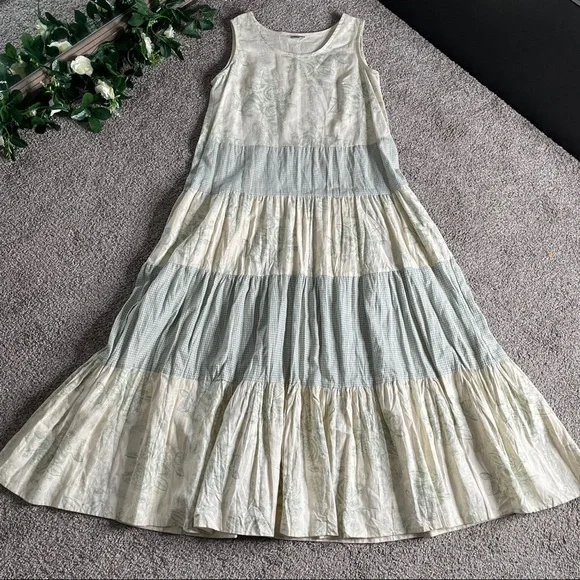 Linen | Dresses | Handmade Tiered Linen Dress | Poshmark